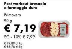 Primavera - Post Workout Bresaola E Formaggio Duro