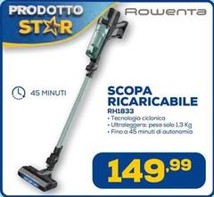 Rowenta - Scopa Ricaricabile RH1833