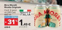 Moretti - Birra Ricetta Originale