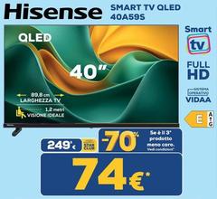 Hisense - Smart Tv Qled 40A59S