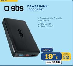 Sbs - Power Bank 10000fast