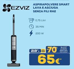 Ezviz - Aspirapolvere Smart Lava E Asciuga Senza Fili RH2