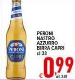 Peroni - Nastro Azzurro Birra Capri