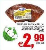 Gargani -  Ciambella Pere/cioccolato/ Arancia Cannella
