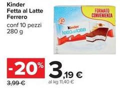 Ferrero - Kinder Fetta Al Latte