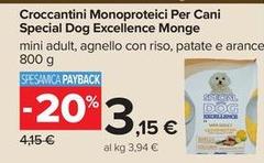 Monge - Croccantini Monoproteici Per Cani Special Dog Excellence
