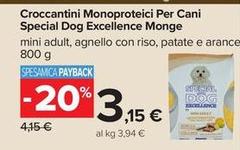 Monge - Croccantini Monoproteici Per Cani Special Dog Excellence