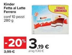 Kinder - Ferrero  Fetta Al Latte