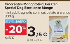 Monge - Croccantini Monoproteici Per Cani Special Dog Excellence