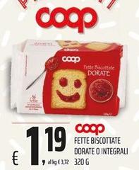 Coop - Fette Biscottate Dorate O Integrali