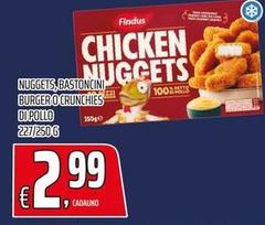 Findus - Chicken Nuggets, Bastoncini Burger O Crunchies