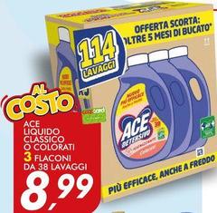 Ace - Liquido Classico O Colorati 3 Flaconi