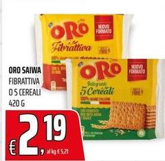 Oro saiwa - Fibrattiva Fibrattiva