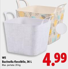 W5 - Bacinella Flessibile,36 L