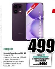 Oppo - Smartphone Reno16 F 5g
