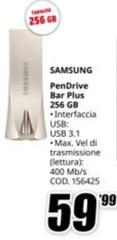 Samsung - Pendrive Bar Plus 256 Gb