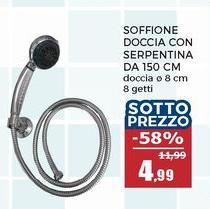Soffione Doccia Con Serpentina