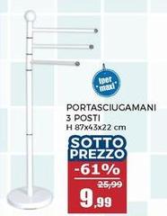 Maxi - Portasciugamani 3 Posti