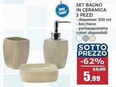Maxi - Set Bagno In Ceramica 3 Pezzi