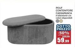 Pouf Contenitore Cassapanca