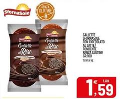 Crodo - Gallette Sfornasole Con Cioccolato Al Latte/ Fondente Senza Glutine