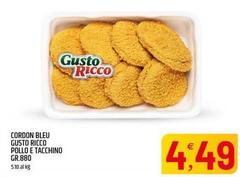 Gusto Ricco - Cordon Bleu Pollo E Tacchino