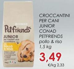 Conad - Croccantini Per Cani Junior Petfriends Pollo & Riso