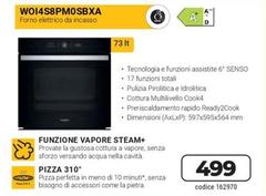 Whirlpool - WO14S8PM0SBXA Nero Da Incasso 731 L A++ Bianco