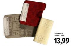 Set Tappeti Bagno 3 Pezzi