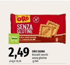 Oro Saiwa - Biscotti Secchi Senza Glutine