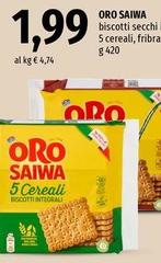 Oro Saiwa - Biscotti Secchi 5 Cereali