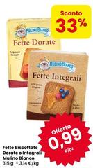 Mulino Bianco - Fette Biscottate Dorate O Integrali
