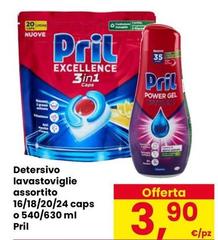 Pril - Detersivo Lavastoviglie Assortito Caps O 540/630 Ml