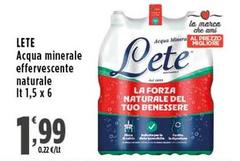Lete - Acqua Minerale Effervescente Naturale