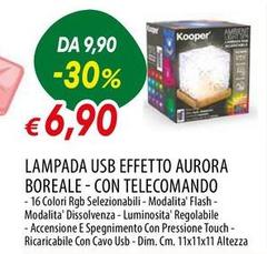 Kooper - Lampada Usb Effetto Aurora Boreale