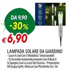 Luce - Lampada Solare Da Giardino