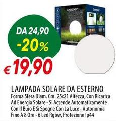 Beper - Lampada Solare Da Esterno