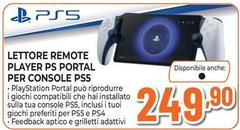 Sony - Ps5 Lettore Remote Player Ps Portal Per Console Ps5