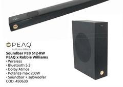 Peaq - Soundbar PEB 512-RW PEAQ X Robbie Williams
