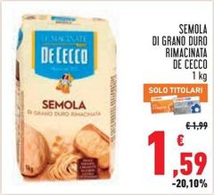 De Cecco - Semola Di Grano Duro Rimacinata
