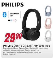 Philips - Cuffie On-Ear TAH4000BK/00