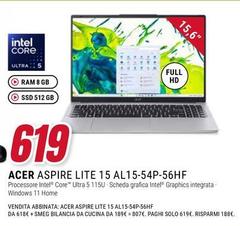 Acer - Aspire Lite 15 AL15-54P-56HF