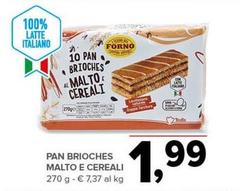 Pan Brioches Malto E Cereali