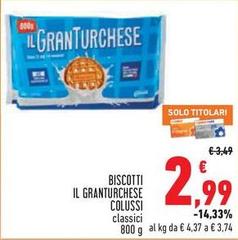 Colussi - Biscotti Il Granturchese