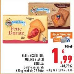 Barilla - Fette Biscottate Mulino Bianco