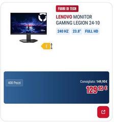 Lenovo - Monitor Gaming Legion 24-10
