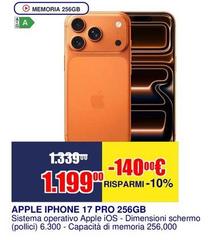 Apple - Iphone 17 Pro 256gb