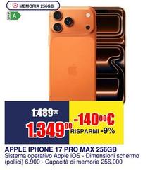 Apple - iPhone 17 Pro Max 256GB Titanio Blu