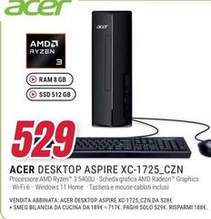Acer - Desktop Aspire Xc-1725 Czn