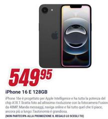 Apple - Iphone 16 E 128GB Titanio Nero